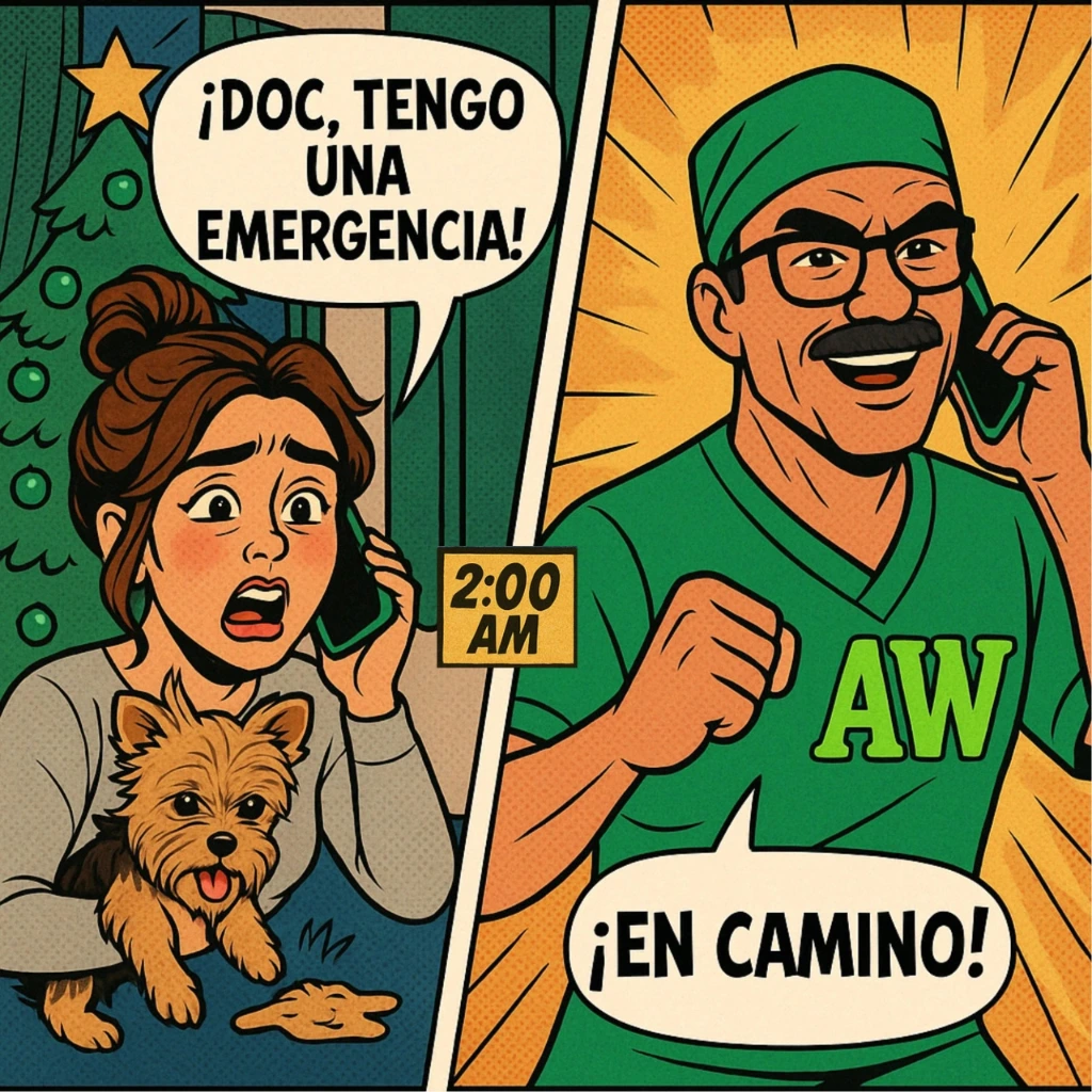 Veterinary emergency guidance available 24/7